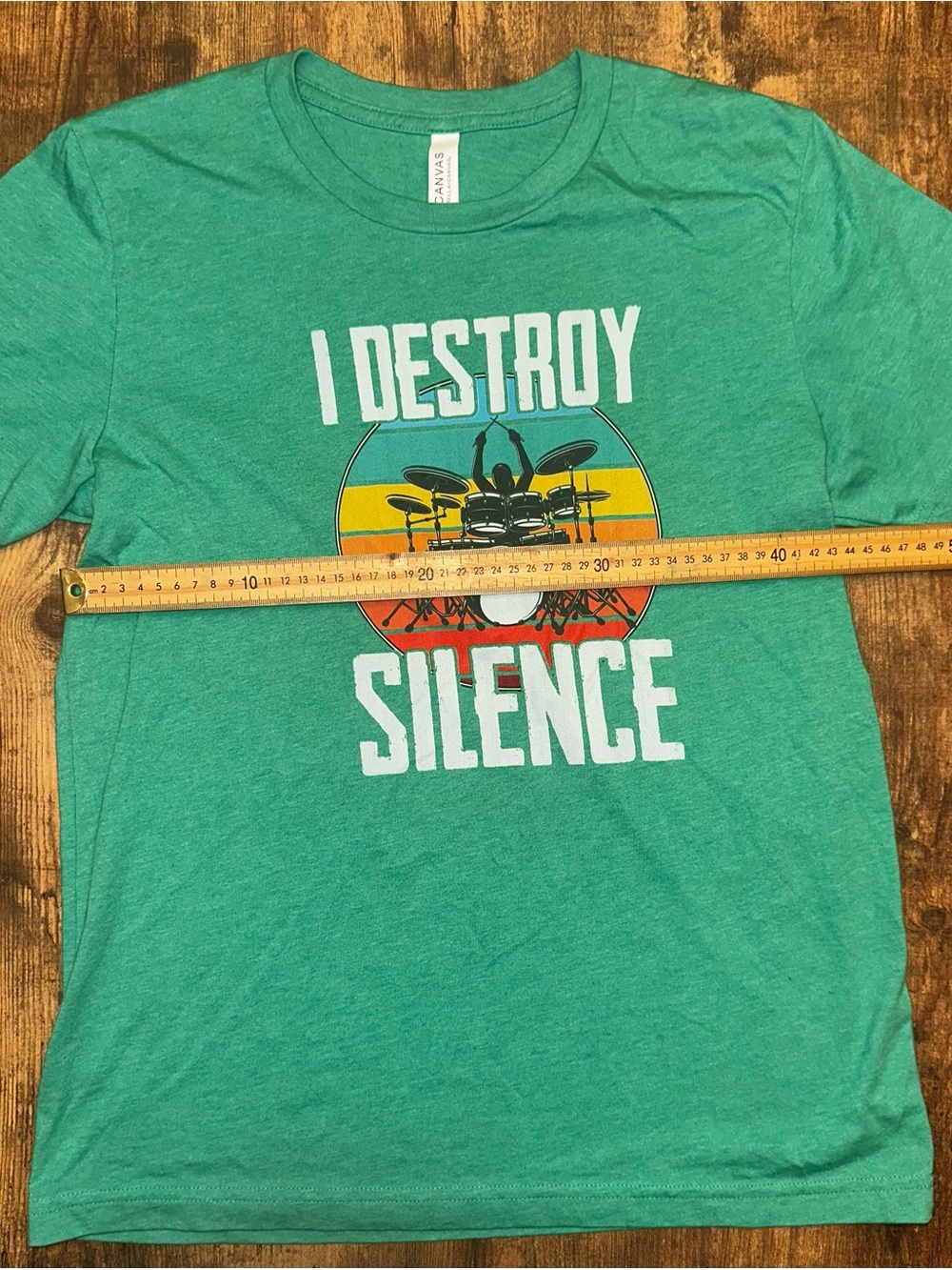 Bella Canvas I Destroy Silence Graphic Tee - Teal